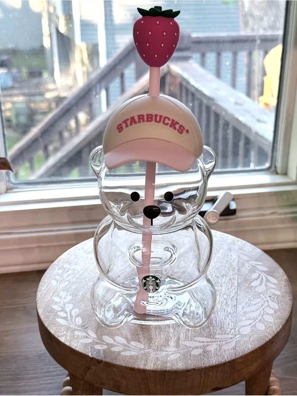 Starbucks Bearista Pink Summer 2026 Limited Edition Ball Cap Strawberry Bear